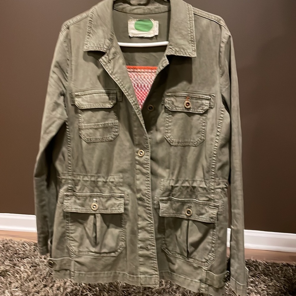 Anthropologie green jacket size small! - Picture 2 of 6